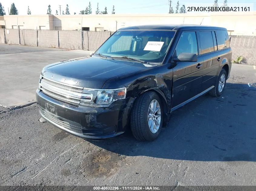 2016 Ford Flex Se VIN: 2FMGK5B8XGBA21161 Lot: 40832296