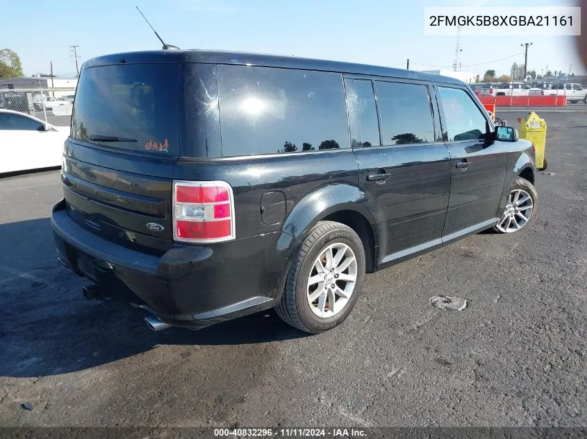 2016 Ford Flex Se VIN: 2FMGK5B8XGBA21161 Lot: 40832296