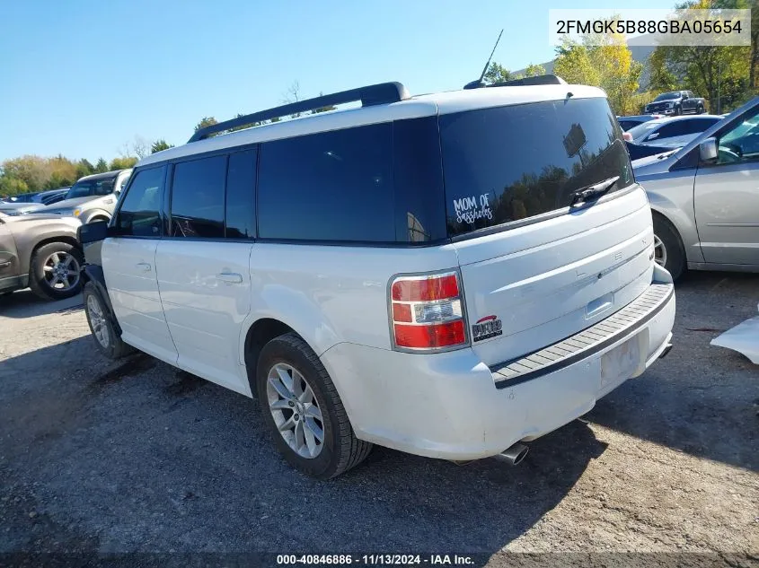 2016 Ford Flex Se VIN: 2FMGK5B88GBA05654 Lot: 40846886