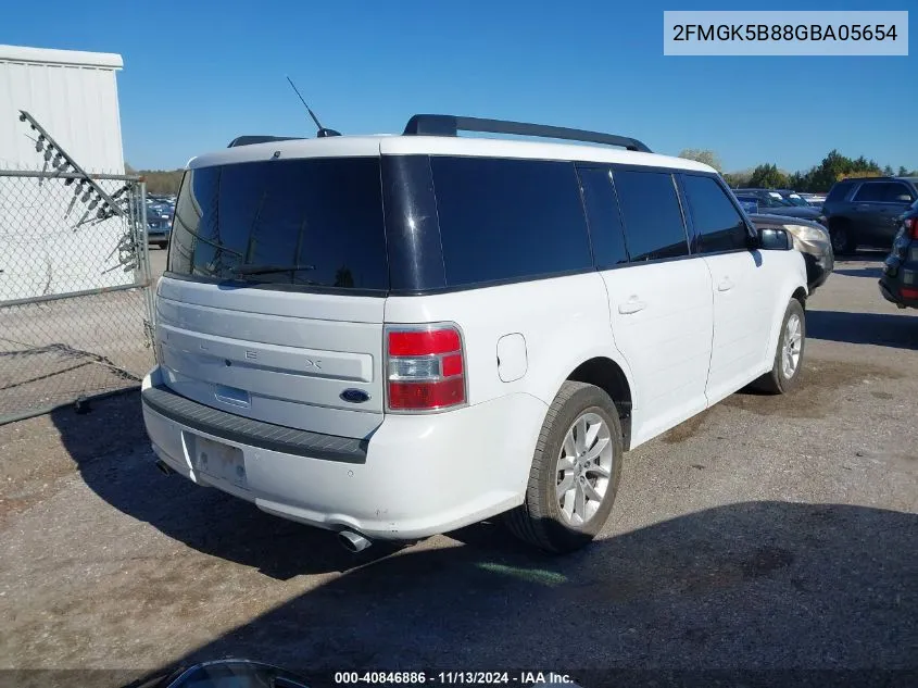 2016 Ford Flex Se VIN: 2FMGK5B88GBA05654 Lot: 40846886