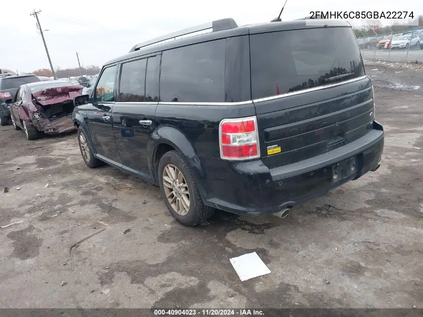 2016 Ford Flex Sel VIN: 2FMHK6C85GBA22274 Lot: 40904023