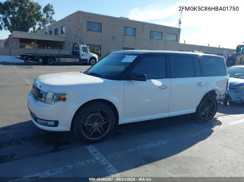 2017 Ford Flex Sel VIN: 2FMGK5C86HBA01750 Lot: 40392307