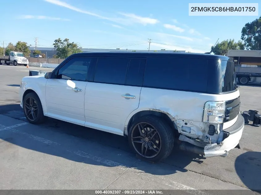 2017 Ford Flex Sel VIN: 2FMGK5C86HBA01750 Lot: 40392307