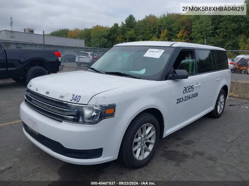 2017 Ford Flex Se VIN: 2FMGK5B8XHBA04829 Lot: 40407837