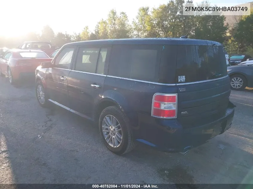 2017 Ford Flex Sel VIN: 2FMGK5C89HBA03749 Lot: 40752084