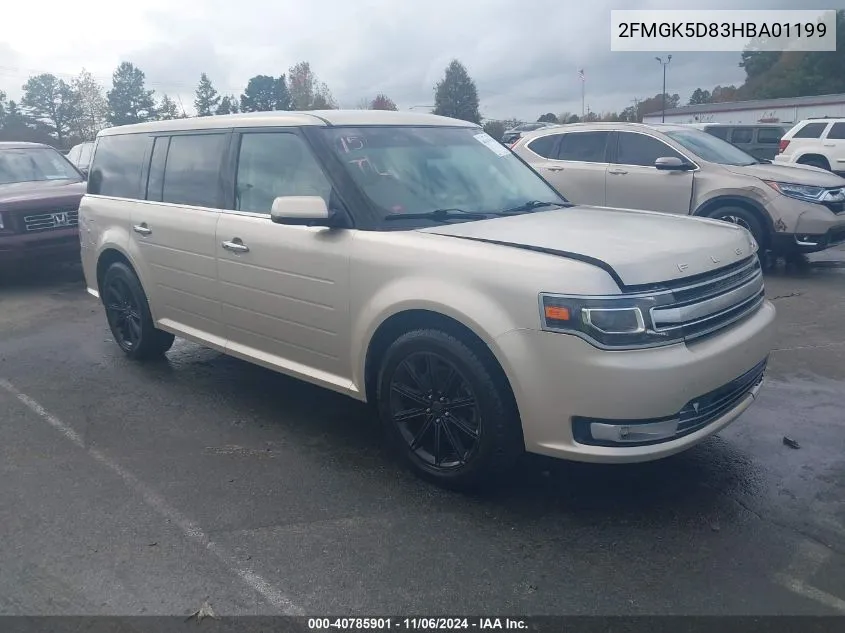 2017 Ford Flex Limited VIN: 2FMGK5D83HBA01199 Lot: 40785901