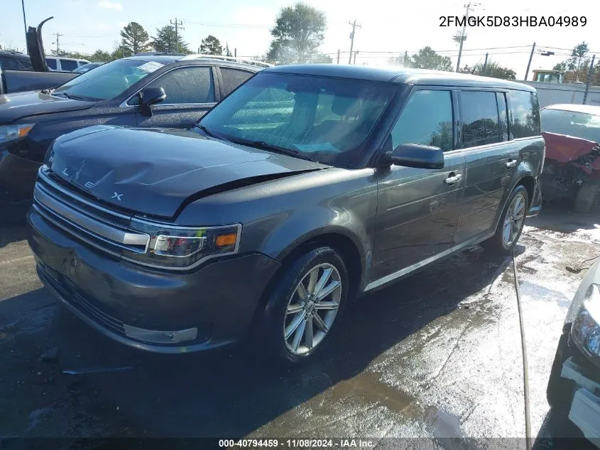 2017 Ford Flex Limited VIN: 2FMGK5D83HBA04989 Lot: 40794459