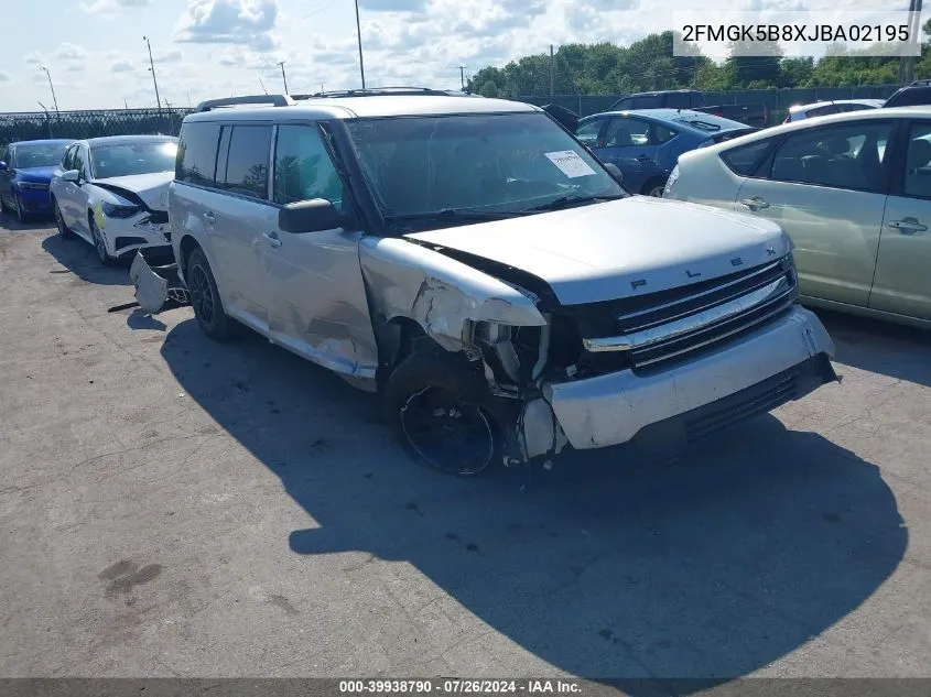 2018 Ford Flex Se VIN: 2FMGK5B8XJBA02195 Lot: 39938790