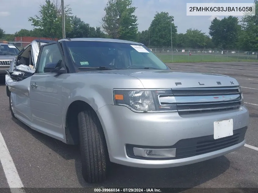 2018 Ford Flex Sel VIN: 2FMHK6C83JBA16058 Lot: 39966034