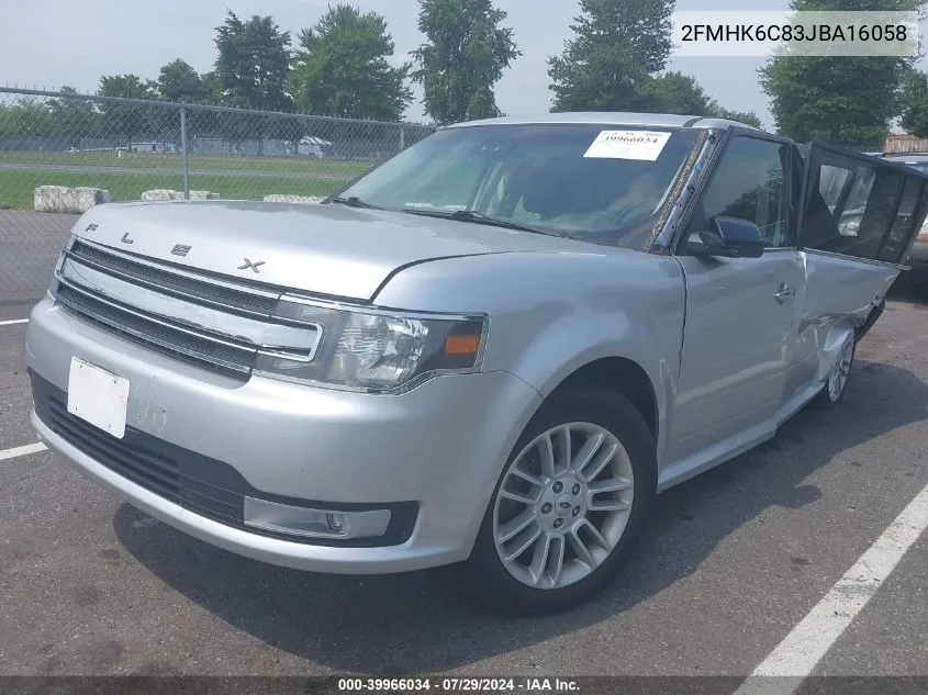 2018 Ford Flex Sel VIN: 2FMHK6C83JBA16058 Lot: 39966034