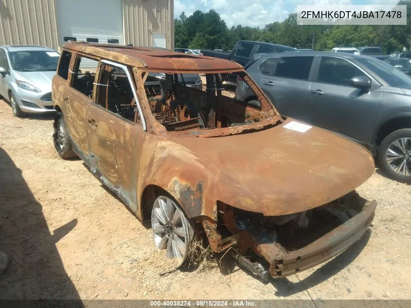 2FMHK6DT4JBA17478 2018 Ford Flex Limited