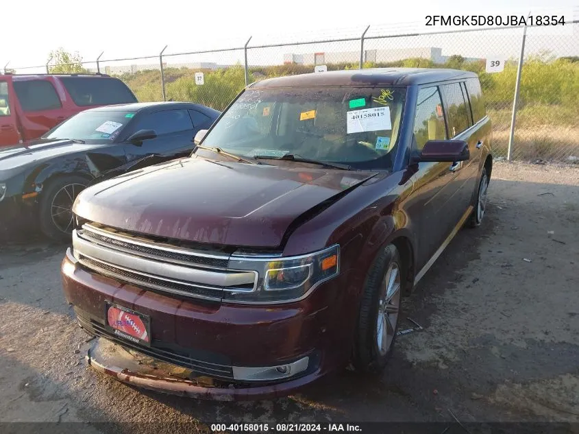 2FMGK5D80JBA18354 2018 Ford Flex Limited