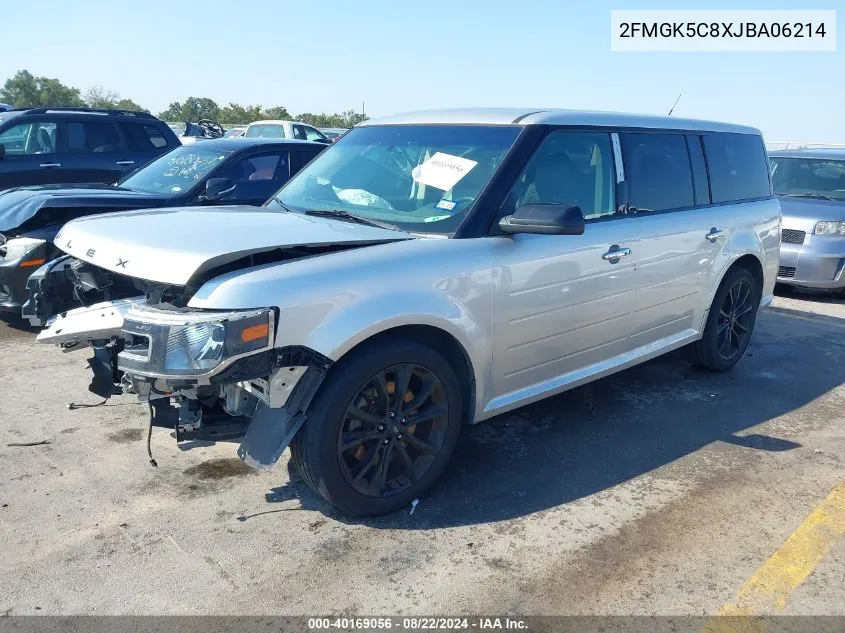 2018 Ford Flex Sel VIN: 2FMGK5C8XJBA06214 Lot: 40169056