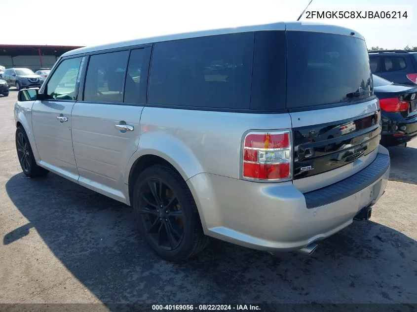 2018 Ford Flex Sel VIN: 2FMGK5C8XJBA06214 Lot: 40169056