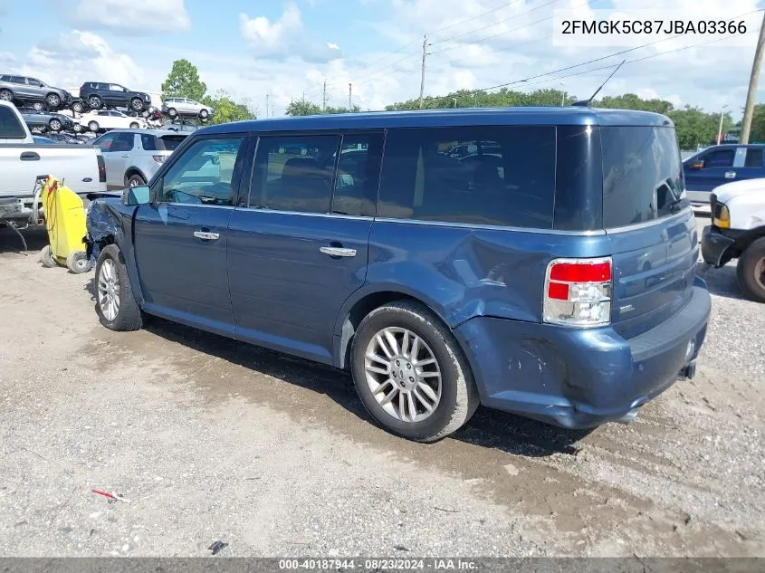 2018 Ford Flex Sel VIN: 2FMGK5C87JBA03366 Lot: 40187944