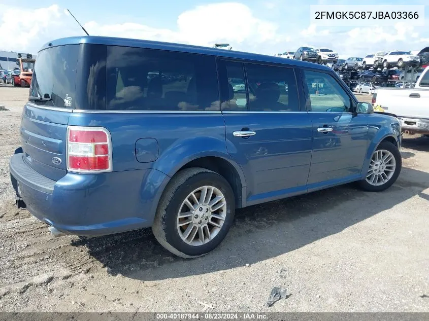 2018 Ford Flex Sel VIN: 2FMGK5C87JBA03366 Lot: 40187944