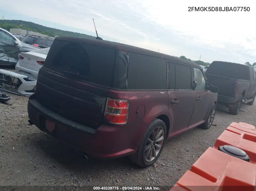 2018 Ford Flex Limited VIN: 2FMGK5D88JBA07750 Lot: 40239775