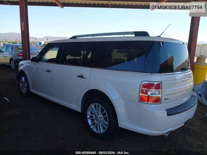 2018 Ford Flex Sel VIN: 2FMGK5C83JBA07754 Lot: 40265440