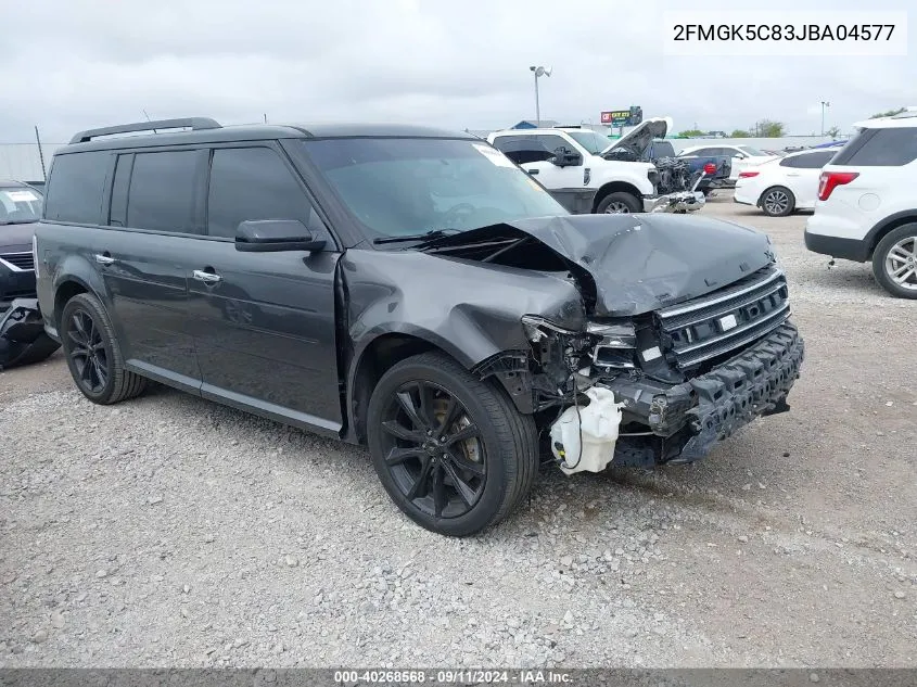 2018 Ford Flex Sel VIN: 2FMGK5C83JBA04577 Lot: 40268568