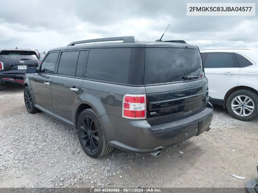 2018 Ford Flex Sel VIN: 2FMGK5C83JBA04577 Lot: 40268568