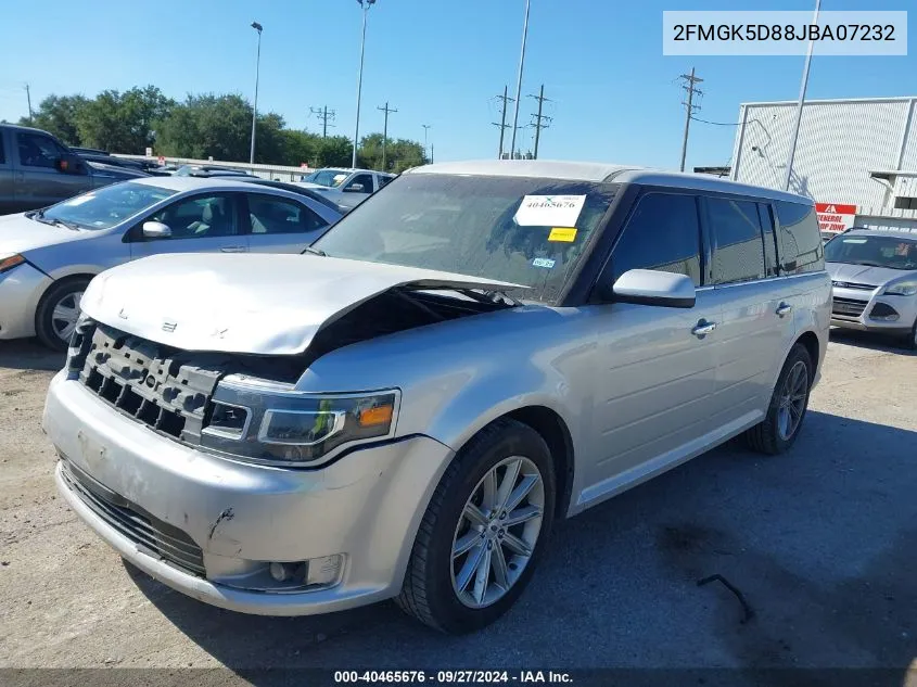 2018 Ford Flex Limited VIN: 2FMGK5D88JBA07232 Lot: 40465676