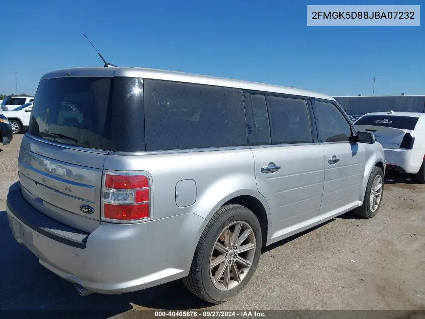 2018 Ford Flex Limited VIN: 2FMGK5D88JBA07232 Lot: 40465676