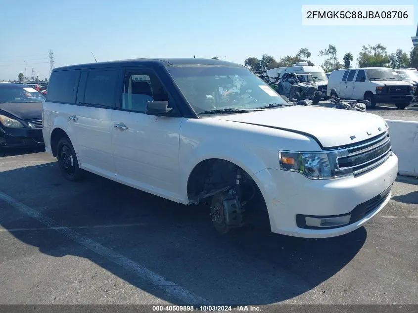 2018 Ford Flex Sel VIN: 2FMGK5C88JBA08706 Lot: 40509898