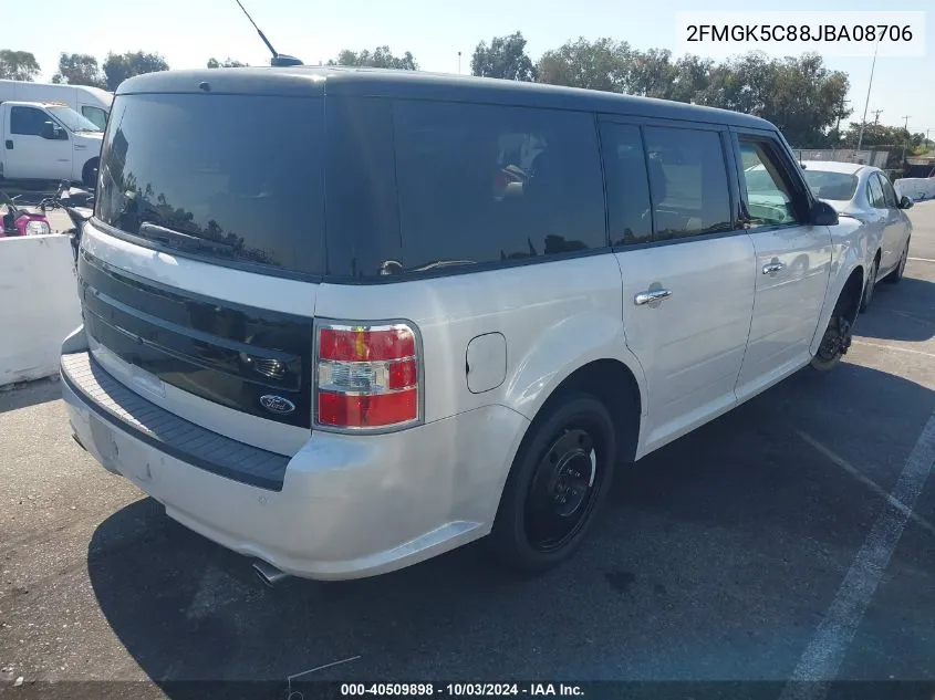 2018 Ford Flex Sel VIN: 2FMGK5C88JBA08706 Lot: 40509898