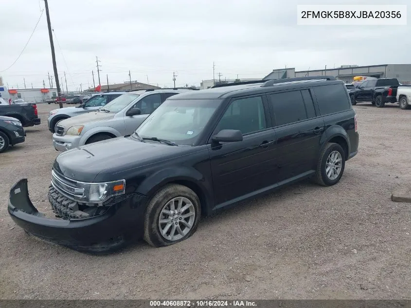 2FMGK5B8XJBA20356 2018 Ford Flex Se