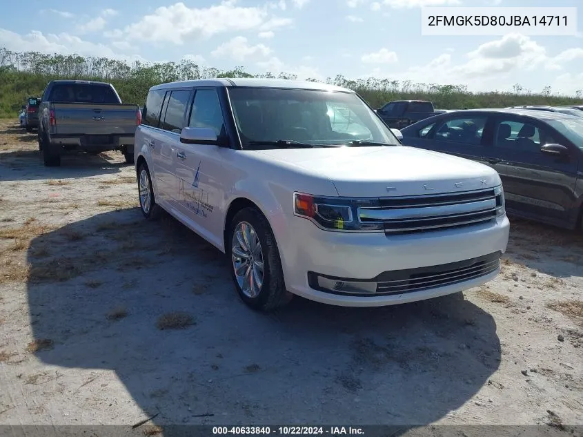 2018 Ford Flex Limited VIN: 2FMGK5D80JBA14711 Lot: 40633840