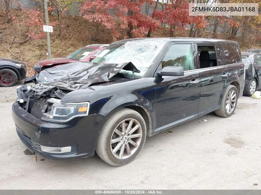 2018 Ford Flex Limited VIN: 2FMHK6D83JBA01168 Lot: 40686000