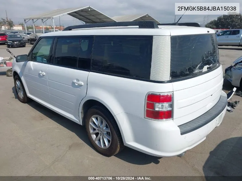 2018 Ford Flex Se VIN: 2FMGK5B84JBA15038 Lot: 40713706