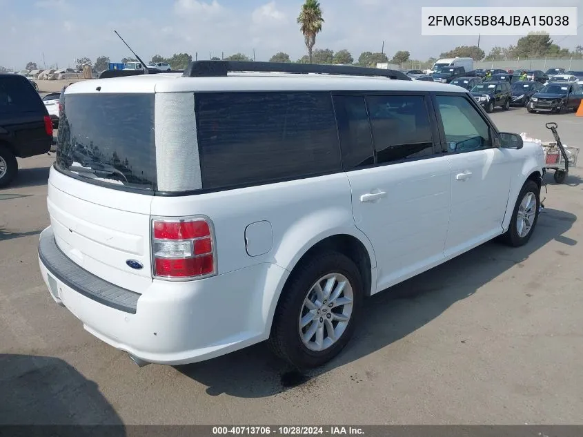 2018 Ford Flex Se VIN: 2FMGK5B84JBA15038 Lot: 40713706