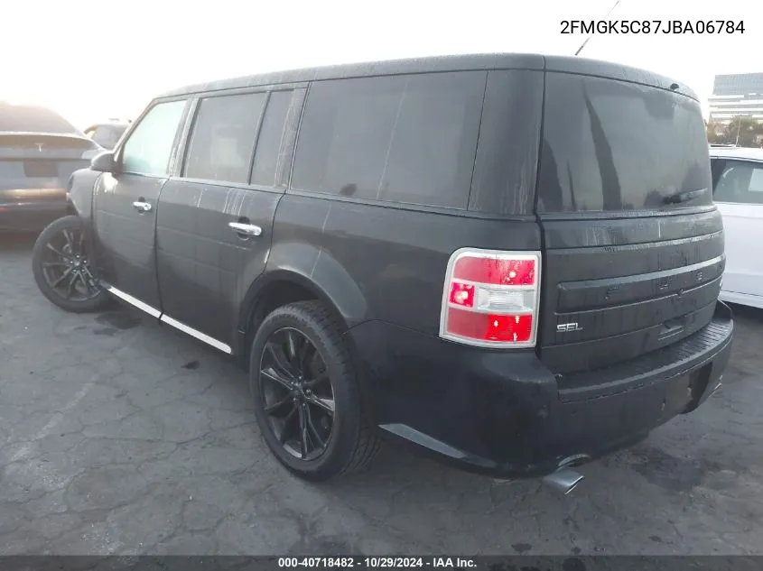 2018 Ford Flex Sel VIN: 2FMGK5C87JBA06784 Lot: 40718482