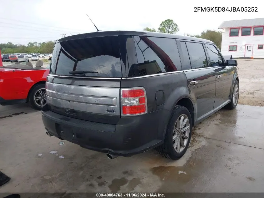 2018 Ford Flex Limited VIN: 2FMGK5D84JBA05252 Lot: 40804763