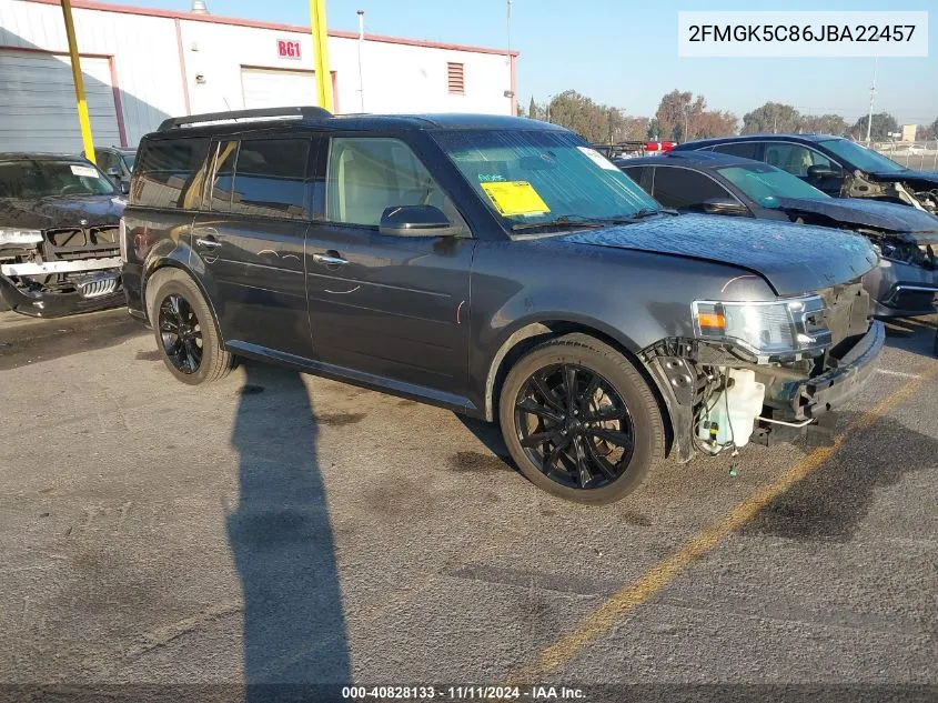 2018 Ford Flex Sel VIN: 2FMGK5C86JBA22457 Lot: 40828133