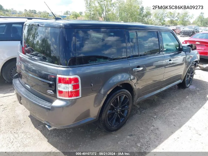 2019 Ford Flex Sel VIN: 2FMGK5C86KBA09273 Lot: 40107372