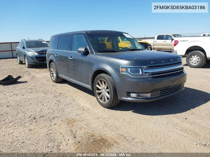 2019 Ford Flex Limited VIN: 2FMGK5D85KBA03186 Lot: 40163374