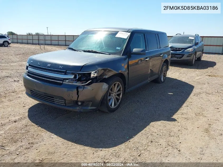 2FMGK5D85KBA03186 2019 Ford Flex Limited