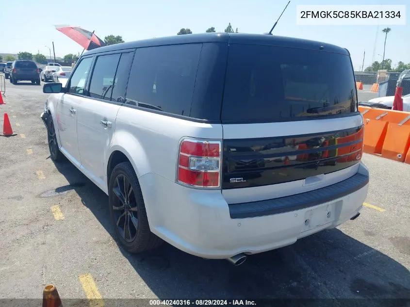 2019 Ford Flex Sel VIN: 2FMGK5C85KBA21334 Lot: 40240316