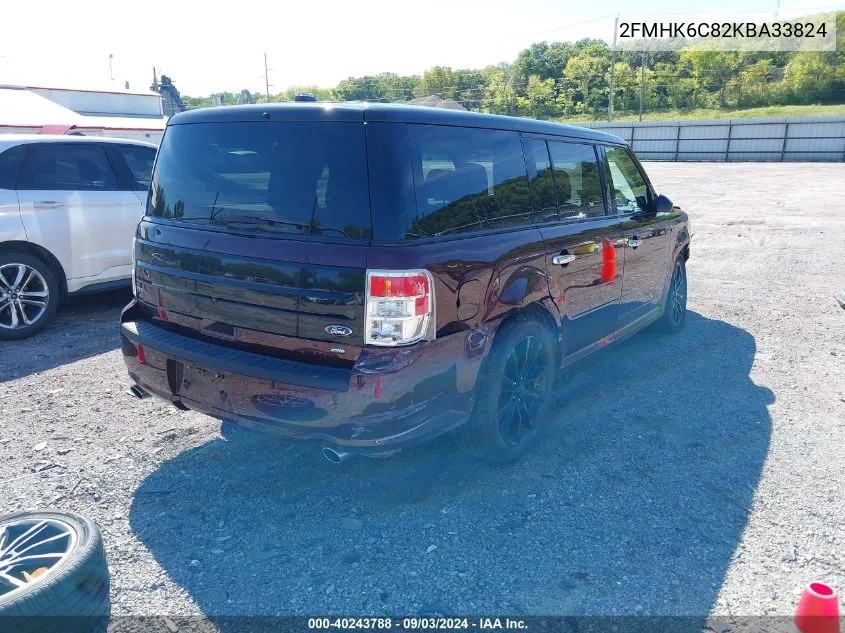 2019 Ford Flex Sel VIN: 2FMHK6C82KBA33824 Lot: 40243788