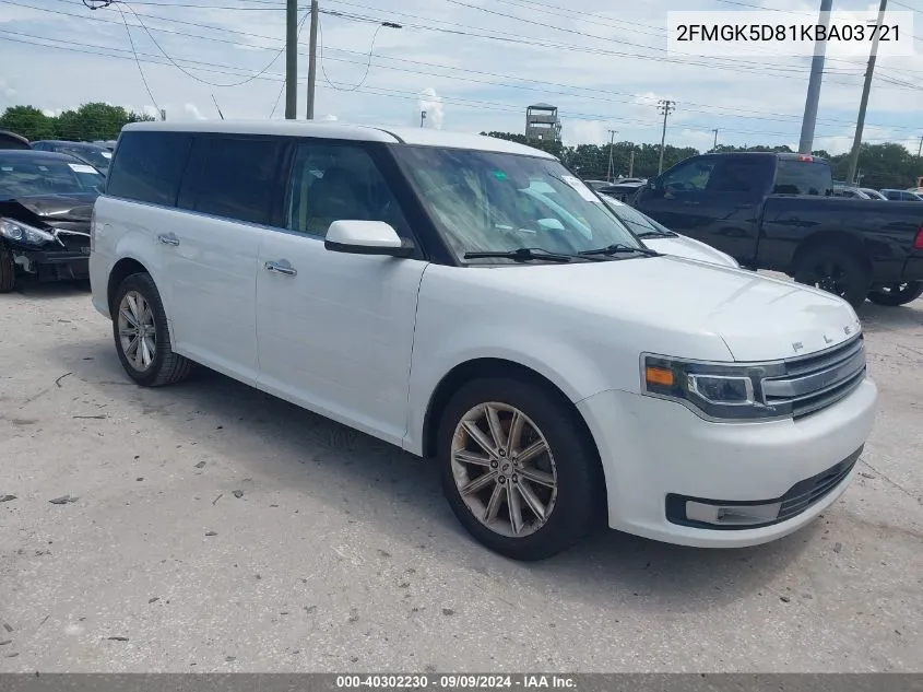 2FMGK5D81KBA03721 2019 Ford Flex Limited