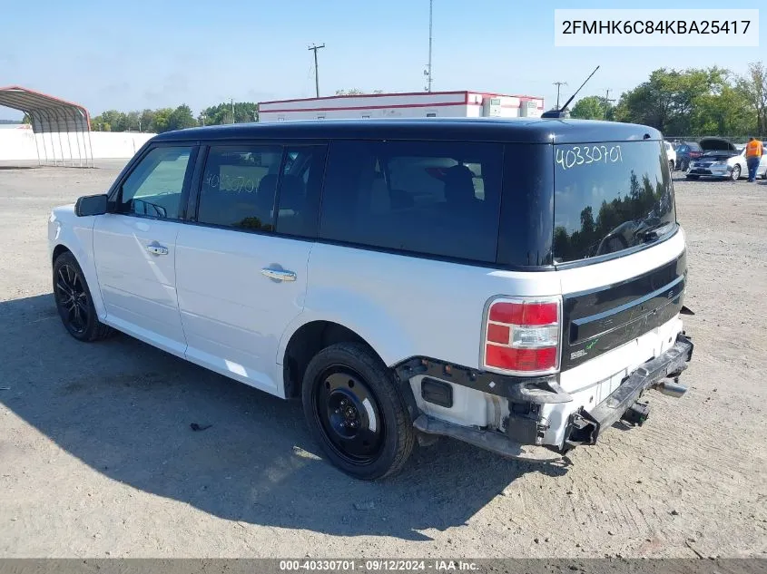 2019 Ford Flex Sel VIN: 2FMHK6C84KBA25417 Lot: 40330701