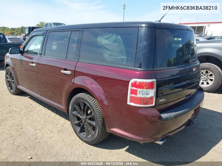 2019 Ford Flex Sel VIN: 2FMHK6C83KBA38210 Lot: 40332626