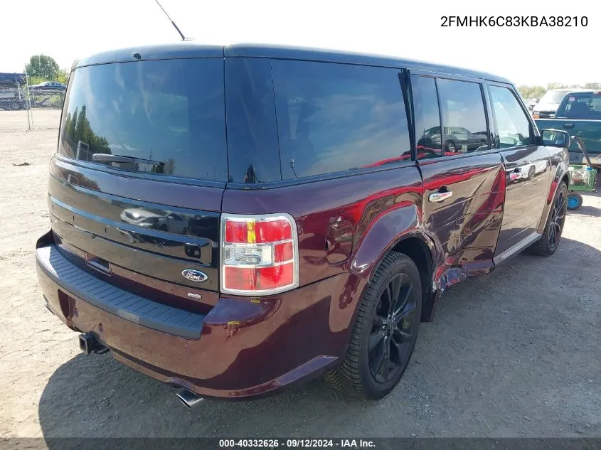 2019 Ford Flex Sel VIN: 2FMHK6C83KBA38210 Lot: 40332626