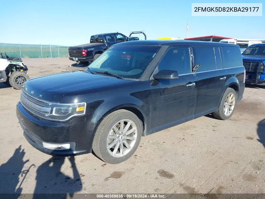 2FMGK5D82KBA29177 2019 Ford Flex Limited