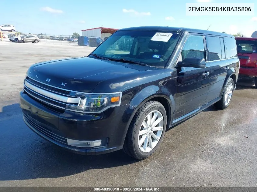 2FMGK5D84KBA35806 2019 Ford Flex Limited