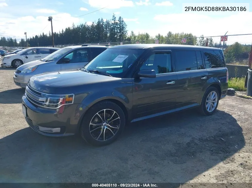 2019 Ford Flex Limited VIN: 2FMGK5D88KBA30186 Lot: 40405110