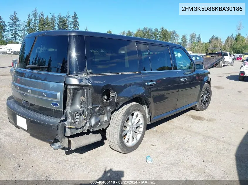 2019 Ford Flex Limited VIN: 2FMGK5D88KBA30186 Lot: 40405110