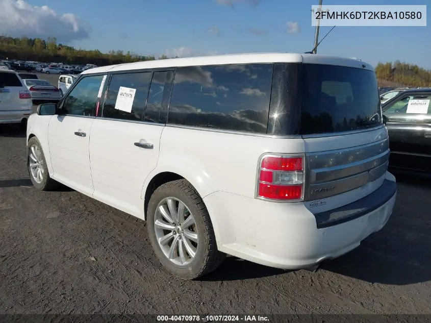 2019 Ford Flex Limited VIN: 2FMHK6DT2KBA10580 Lot: 40470978